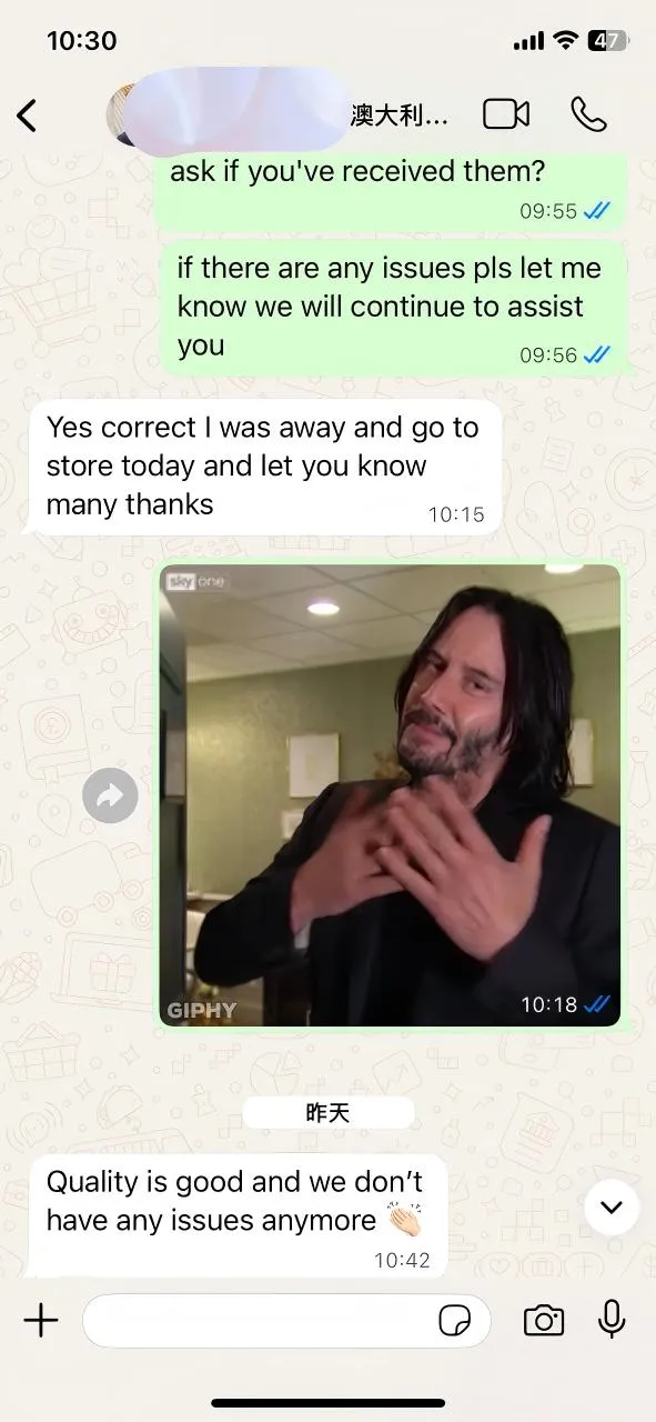 ​Feedback mula sa aming Australian Client: Quality is the Best Communication