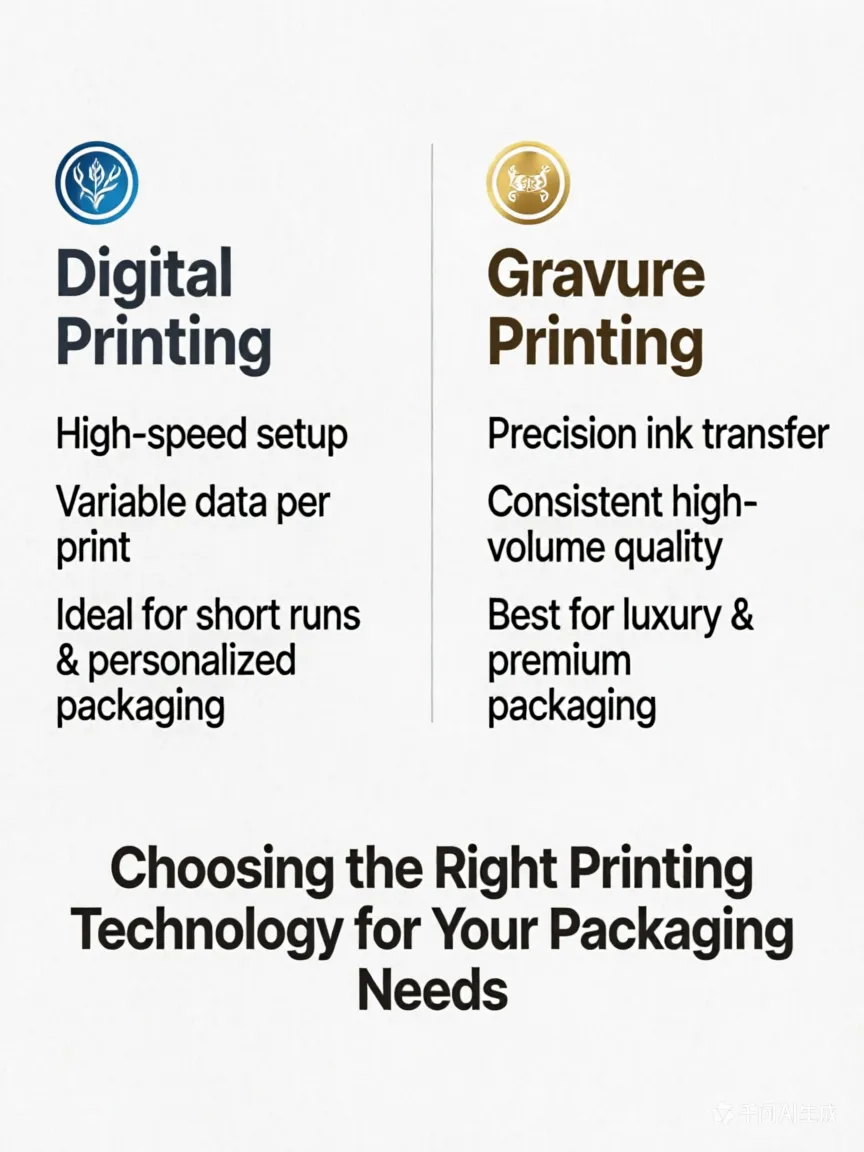 Digital Printing kumpara sa Gravure Printing na Tama para sa Iyong Brand